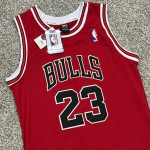 NWT Vintage Nike Authentic MICHAEL JORDAN Chicago Bulls Jersey #23 Size 56 2XL